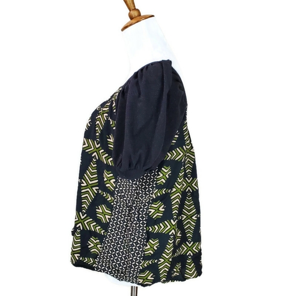 Anthropologie Maeve Catania Geometric Print Top New With Tag Size Small - Picture 5 of 13